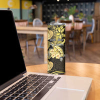 Personalised Aloha Hawaii Oahu Island Skinny Tumbler Gathering Place Sea Turtle Ilima Flowers LT14 - Polynesian Pride