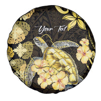 Personalised Aloha Hawaii Oahu Island Spare Tire Cover Gathering Place Sea Turtle Ilima Flowers LT14 - Polynesian Pride