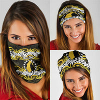 Personalised Cook Islands Aitutaki Neck Gaiter Tiare Maori Polynesian Waves Tattoo