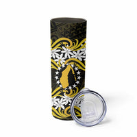 Personalised Cook Islands Aitutaki Skinny Tumbler Tiare Maori Polynesian Waves Tattoo LT14 - Polynesian Pride