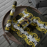 Personalised Cook Islands Aitutaki Wrapping Paper Tiare Maori Polynesian Waves Tattoo