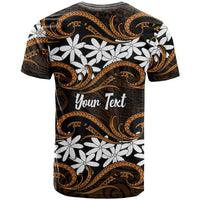 Personalised Cook Islands Rakahanga T Shirt Tiare Maori Polynesian Waves Tattoo