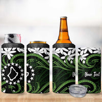 Personalised Cook Islands Palmerston 4 in 1 Can Cooler Tumbler Tiare Maori Polynesian Waves Tattoo LT14 - Polynesian Pride