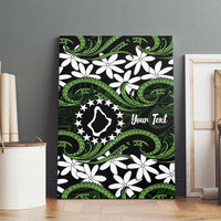 Personalised Cook Islands Palmerston Canvas Wall Art Tiare Maori Polynesian Waves Tattoo
