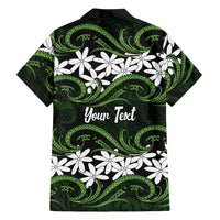 Personalised Cook Islands Palmerston Family Matching Mermaid Dress and Hawaiian Shirt Tiare Maori Polynesian Waves Tattoo LT14 - Polynesian Pride