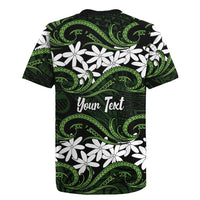 Personalised Cook Islands Palmerston Rugby Jersey Tiare Maori Polynesian Waves Tattoo
