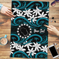 Personalised Cook Islands Penrhyn Atoll Puzzle Tiare Maori Polynesian Waves Tattoo