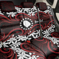 Personalised Cook Islands Atiu Enuamanu Back Car Seat Cover Tiare Maori Polynesian Waves Tattoo LT14 - Polynesian Pride