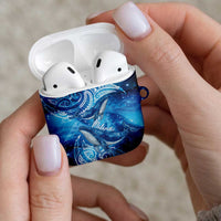 New Zealand Humpback Whale Matariki AirPods Case Maori New Year Taniko Niho Taniwha LT14 - Polynesian Pride