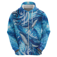 New Zealand Humpback Whale Matariki Hoodie Maori New Year Taniko Niho Taniwha LT14 - Polynesian Pride