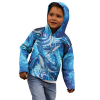 New Zealand Humpback Whale Matariki Kid Hoodie Maori New Year Taniko Niho Taniwha LT14 - Polynesian Pride