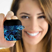 Humpback Whale Matariki New Zealand AirPods Case NZ Maori Paikea Poutama Luxury Blue LT14 - Polynesian Pride