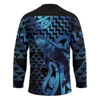 Humpback Whale Matariki New Zealand Hockey Jersey NZ Maori Paikea Poutama Luxury Blue LT14 - Polynesian Pride