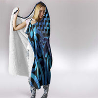 Humpback Whale Matariki New Zealand Hooded Blanket NZ Maori Paikea Poutama Luxury Blue LT14 - Polynesian Pride