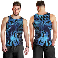 Humpback Whale Matariki New Zealand Men Tank Top NZ Maori Paikea Poutama Luxury Blue LT14 - Polynesian Pride