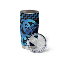 Humpback Whale Matariki New Zealand Tumbler Cup NZ Maori Paikea Poutama Luxury Blue LT14 - Polynesian Pride