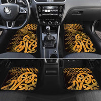 Humpback Whale Matariki New Zealand Car Mats NZ Maori Paikea Poutama Luxury Gold LT14 Set 4pcs Gold - Polynesian Pride