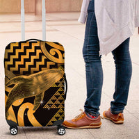 Humpback Whale Matariki New Zealand Luggage Cover NZ Maori Paikea Poutama Luxury Gold LT14 Gold - Polynesian Pride
