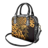 Humpback Whale Matariki New Zealand Shoulder Handbag NZ Maori Paikea Poutama Luxury Gold LT14 - Polynesian Pride