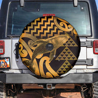 Humpback Whale Matariki New Zealand Spare Tire Cover NZ Maori Paikea Poutama Luxury Gold LT14 Gold - Polynesian Pride