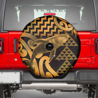 Humpback Whale Matariki New Zealand Spare Tire Cover NZ Maori Paikea Poutama Luxury Gold LT14 - Polynesian Pride