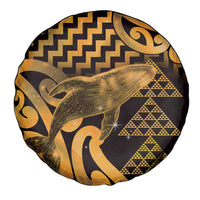 Humpback Whale Matariki New Zealand Spare Tire Cover NZ Maori Paikea Poutama Luxury Gold LT14 - Polynesian Pride