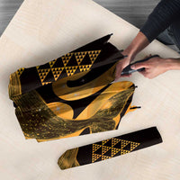 Humpback Whale Matariki New Zealand Umbrella NZ Maori Paikea Poutama Luxury Gold LT14 - Polynesian Pride