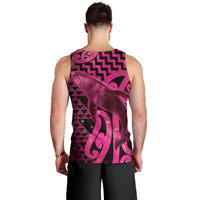 Humpback Whale Matariki New Zealand Men Tank Top NZ Maori Paikea Poutama Luxury Pink LT14 - Polynesian Pride
