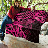 Humpback Whale Matariki New Zealand Quilt NZ Maori Paikea Poutama Luxury Pink LT14 - Polynesian Pride