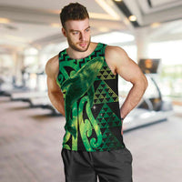 Humpback Whale Matariki New Zealand Men Tank Top NZ Maori Paikea Poutama Luxury Green LT14 Green - Polynesian Pride