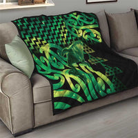 Humpback Whale Matariki New Zealand Quilt NZ Maori Paikea Poutama Luxury Green LT14 - Polynesian Pride