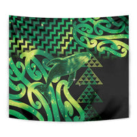 Humpback Whale Matariki New Zealand Tapestry NZ Maori Paikea Poutama Luxury Green LT14 - Polynesian Pride