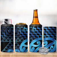 Taniko Motifs Matariki New Zealand 4 in 1 Can Cooler Tumbler NZ Niho Taniwha Poutama LT14 - Polynesian Pride