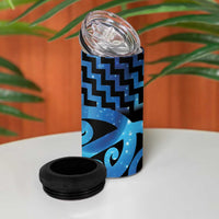 Taniko Motifs Matariki New Zealand 4 in 1 Can Cooler Tumbler NZ Niho Taniwha Poutama LT14 - Polynesian Pride
