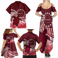 Cook Islands Mangaia Gospel Day Family Matching Summer Maxi Dress and Hawaiian Shirt Polynesian Art With Sea Turtle LT14 - Polynesian Pride