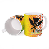 Hawaii Blue Marlin Fishing Ceramic Mug Hawaiian Kanaka Kakau Reggae