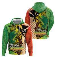 Hawaii Blue Marlin Fishing Hoodie Hawaiian Kanaka Kakau Reggae LT14 - Polynesian Pride