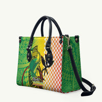 Hawaii Blue Marlin Fishing Leather Bag Hawaiian Kanaka Kakau Reggae