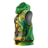 Hawaii Blue Marlin Fishing Sleeveless Hoodie Hawaiian Kanaka Kakau Reggae LT14 - Polynesian Pride