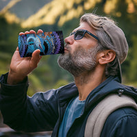 Personalised Blue Marlin Fishing New Zealand 4 in 1 Can Cooler Tumbler NZ Kiwi Cowboy Born To Fish LT14 - Polynesian Pride