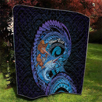 Personalised Blue Marlin Fishing New Zealand Quilt NZ Kiwi Cowboy Born To Fish LT14 - Polynesian Pride