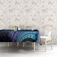 Personalised Blue Marlin Fishing New Zealand Tablecloth NZ Kiwi Cowboy Born To Fish LT14 - Polynesian Pride