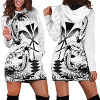 Japan And Hawaii Hoodie Dress Sakura Koi Fish Hawaiian Lei Kanaka LT14 - Polynesian Pride