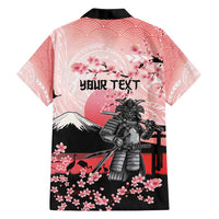 Personalised Japan Samurai Warrior Family Matching Long Sleeve Bodycon Dress and Hawaiian Shirt Japanese Cherry Blossom Polynesian Pattern LT14 - Polynesian Pride