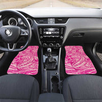 Beige Gradient Polynesia Car Mats Hawaiian Tribal Hammerhead Shark Tattoo