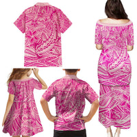Beige Gradient Polynesia Family Matching Puletasi and Hawaiian Shirt Hawaiian Tribal Hammerhead Shark Tattoo LT14 - Polynesian Pride