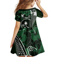 FSM Chuuk Family Matching Mermaid Dress and Hawaiian Shirt Turtle Tropical Flowers Polynesian - Green LT14 - Polynesian Pride