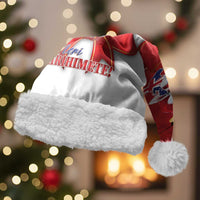 Personalized New Zealand Sheep Christmas Santa Hat Hipi Meri Kirihimete Silver Fern Xmas Tree LT14 With Fur Red - Polynesian Pride