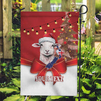 Personalized New Zealand Sheep Christmas Garden Flag Hipi Meri Kirihimete Silver Fern Xmas Tree LT14 Garden Flag Red - Polynesian Pride
