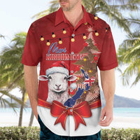 Personalized New Zealand Sheep Christmas Hawaiian Shirt Hipi Meri Kirihimete Silver Fern Xmas Tree LT14 - Polynesian Pride